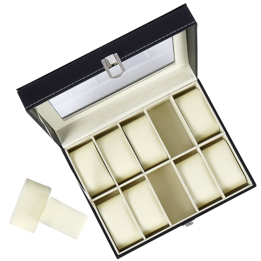 Elegant Storage box for 10 Watches and Jewelry