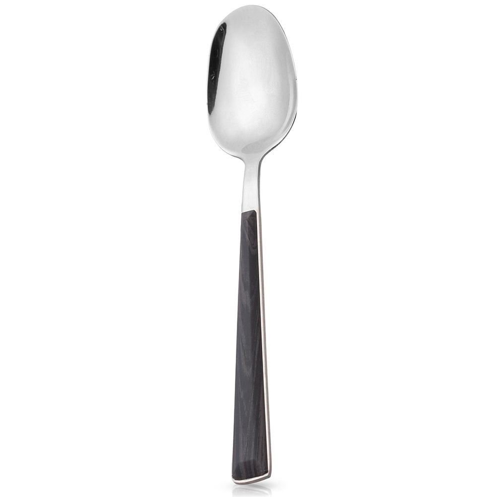 Elegant Tablespoon in Stainless Steel with Wood Imitation