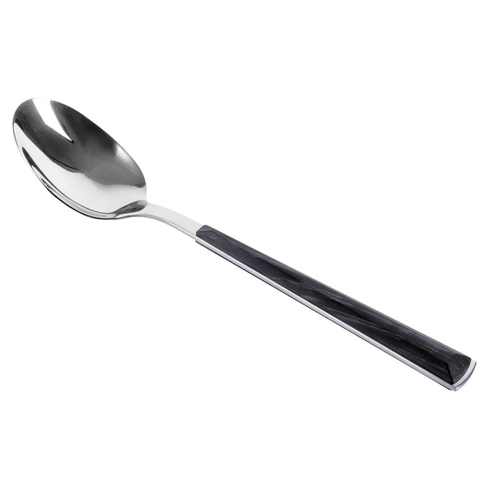 Elegant Tablespoon in Stainless Steel with Wood Imitation