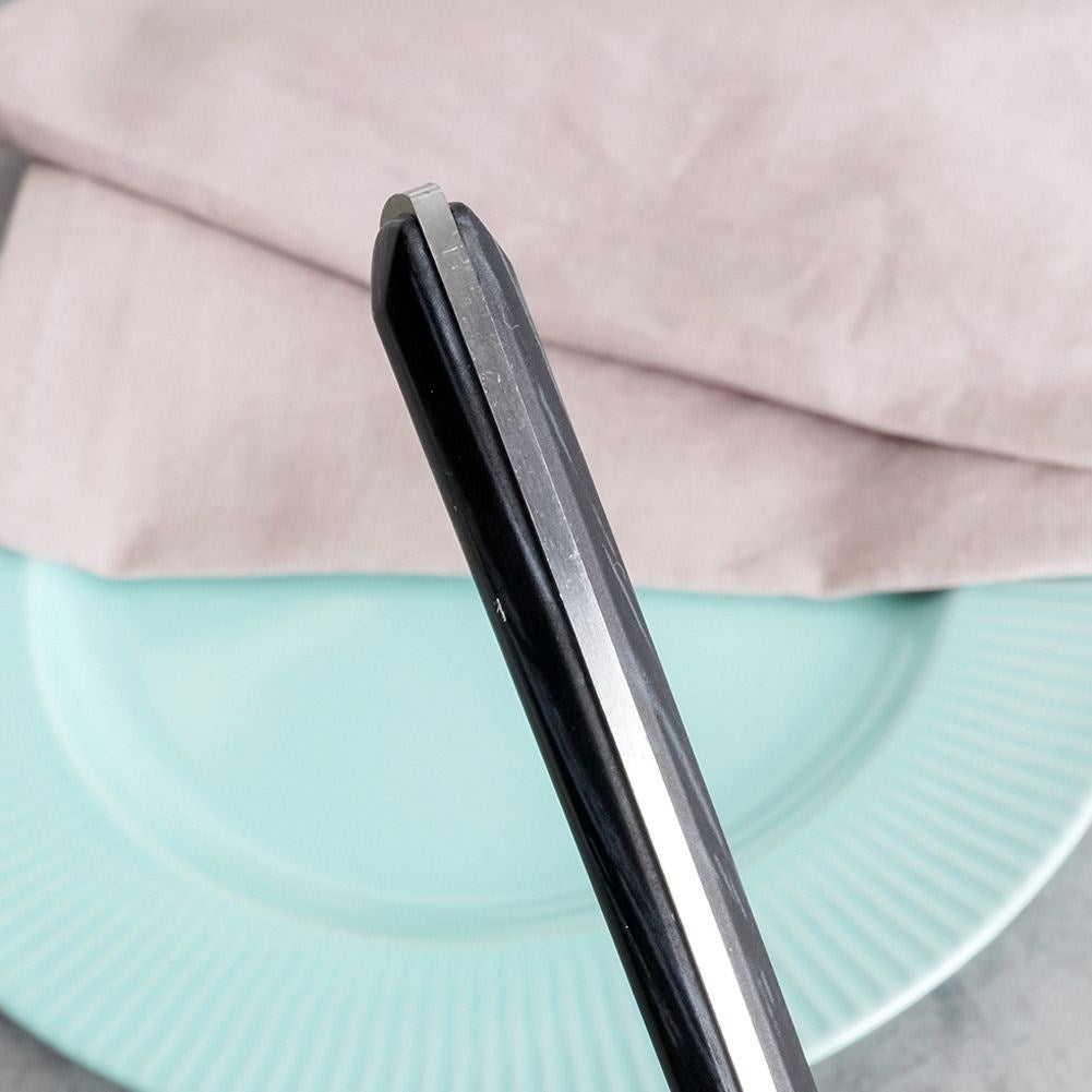 Elegant Tablespoon in Stainless Steel with Wood Imitation