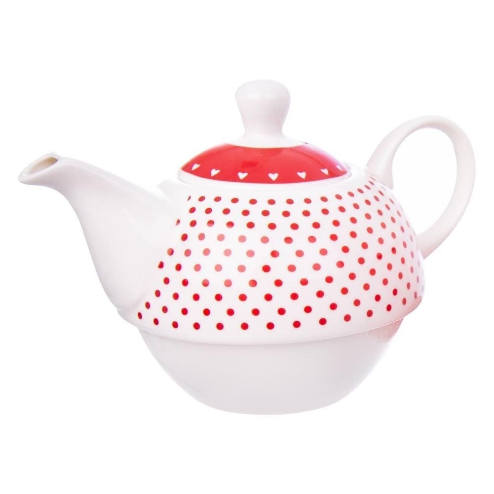 Elegant Tea service in Porcelain with Decoration
