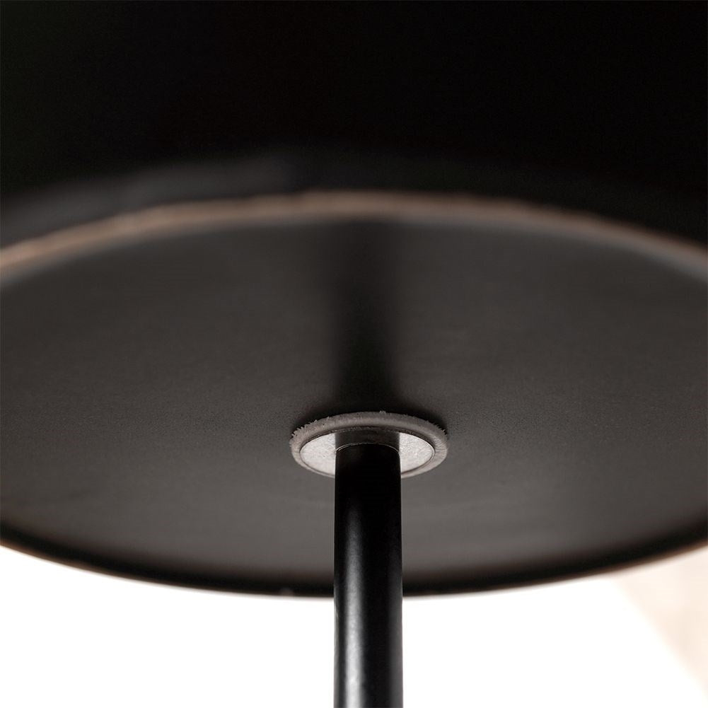 Elegant Three-Tier Cake Tray in Black Porcelain