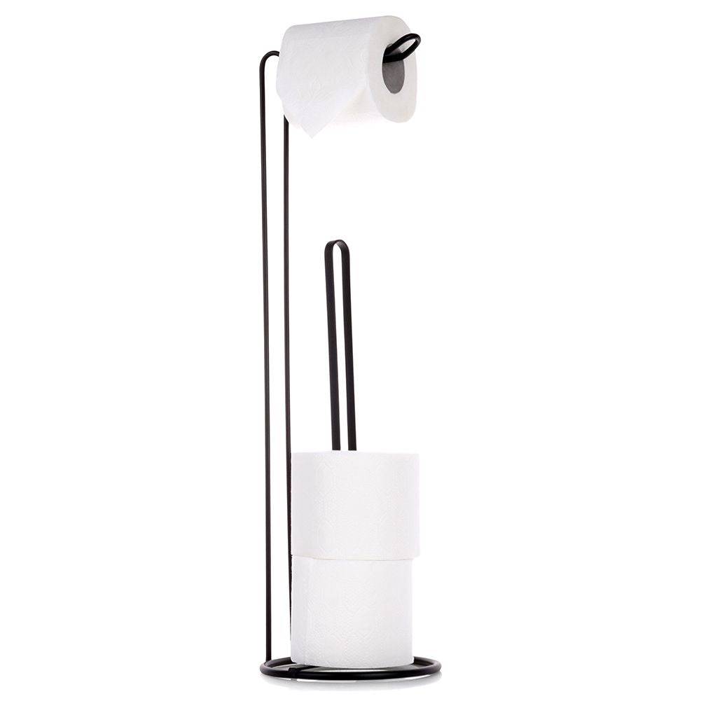 Elegant Toilet Paper Holder with Stand for Bathroom