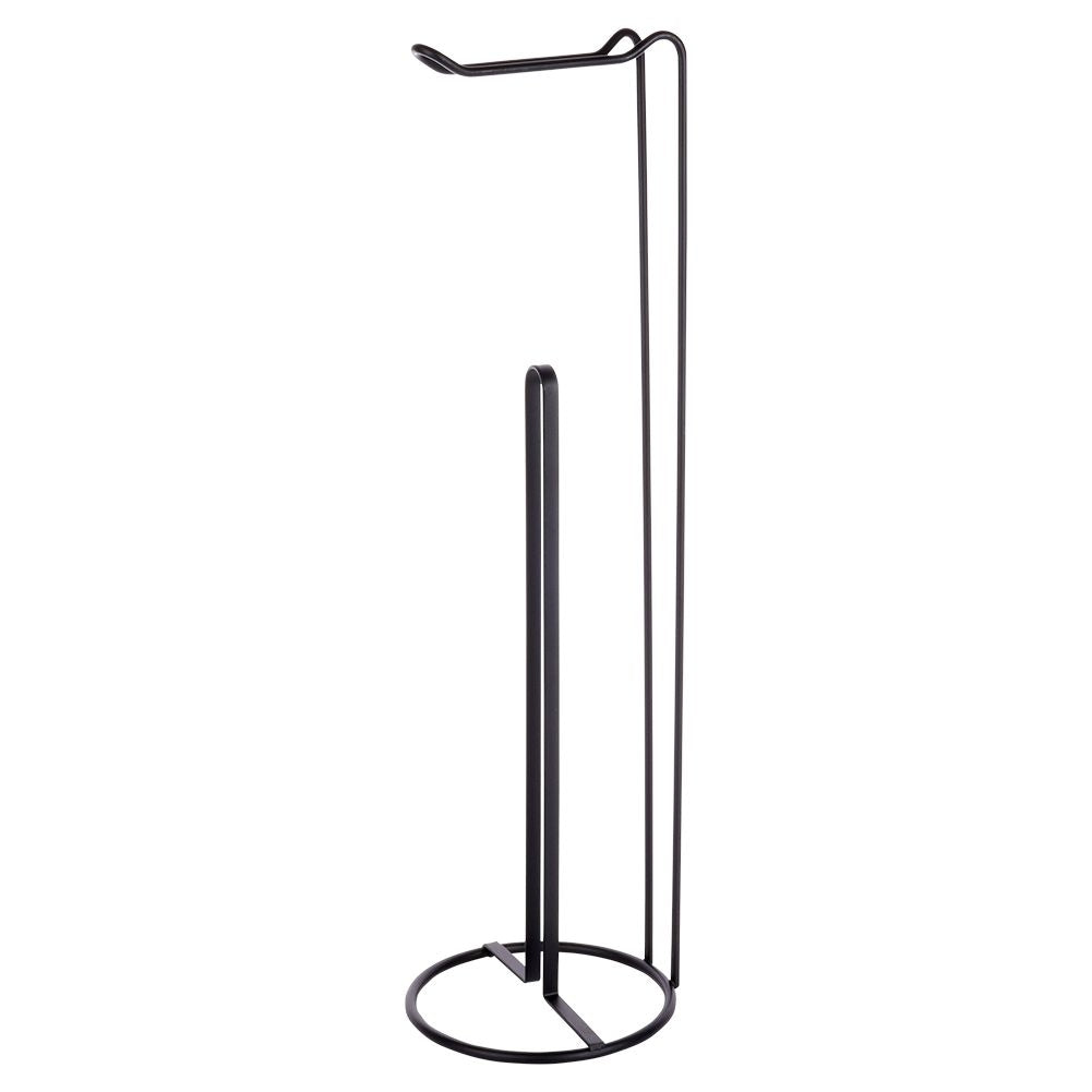 Elegant Toilet Paper Holder with Stand for Bathroom