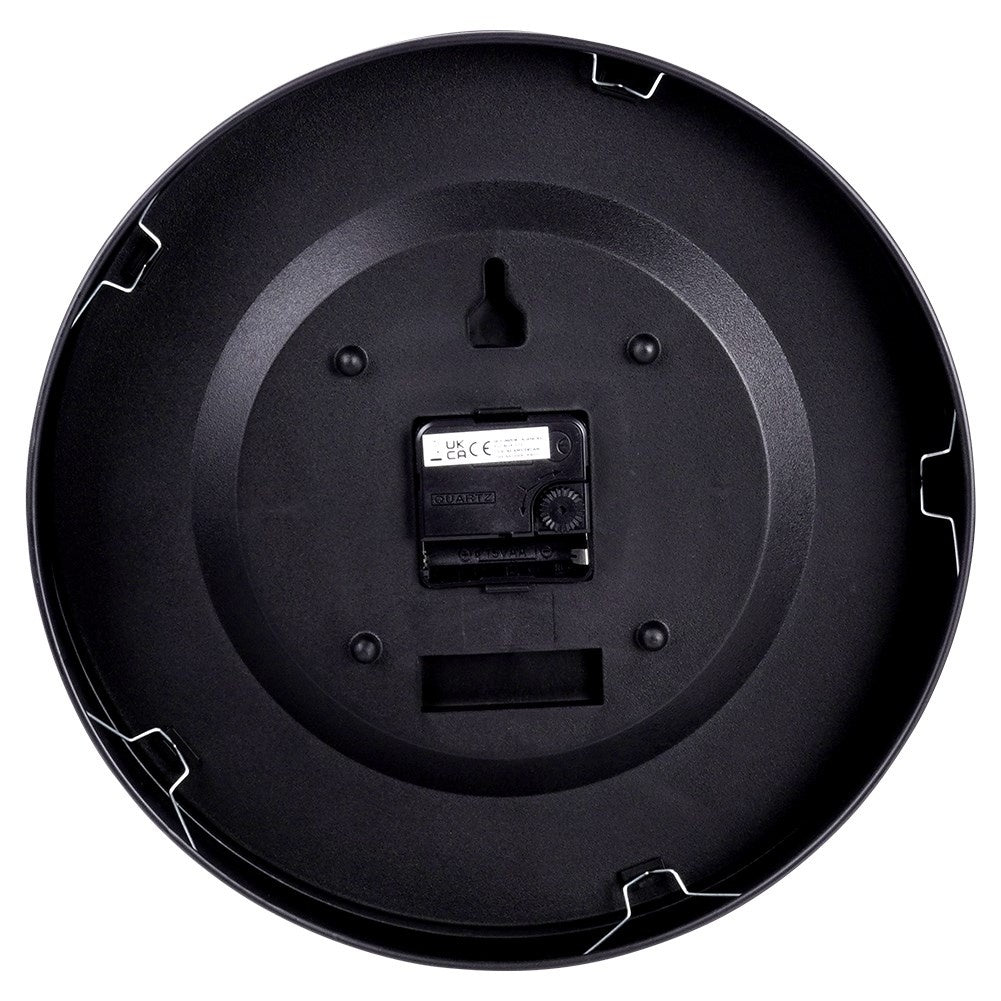 Elegant Wall Clock 30 cm with Gold Hands and Black Dial