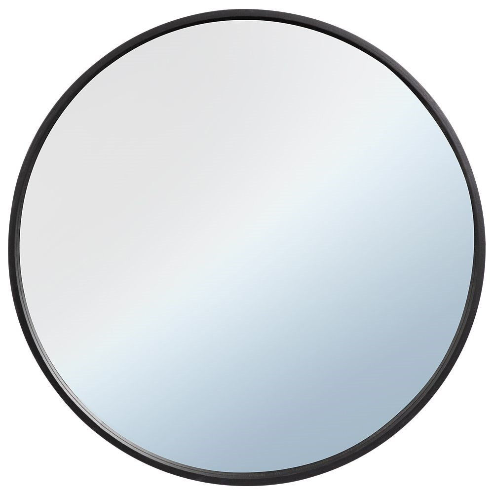 Elegant Wall Mirror with Black Wooden Frame for All Rooms