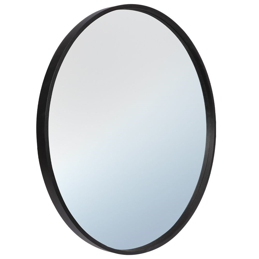 Elegant Wall Mirror with Black Wooden Frame for All Rooms