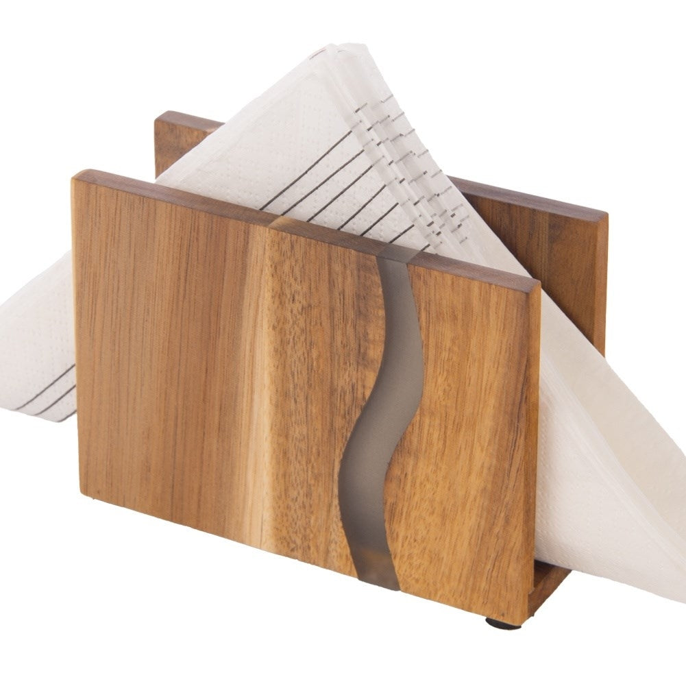 Elegant Wooden Stand for Napkins - Keeps Order and Style