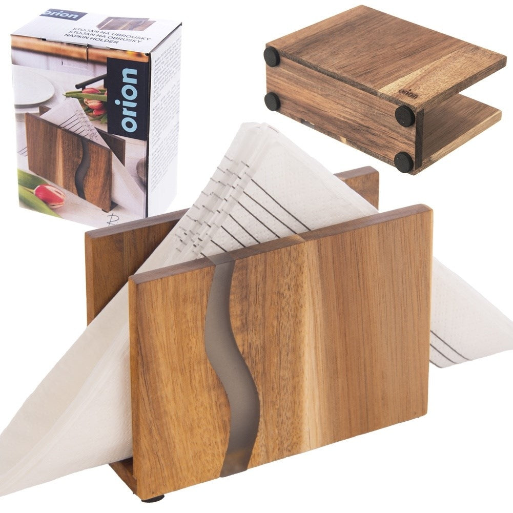 Elegant Wooden Stand for Napkins - Keeps Order and Style