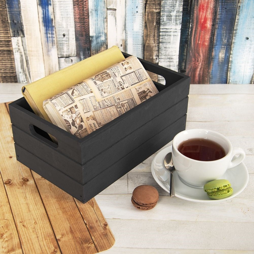 Elegant and Practical Black Storage Box for the Home