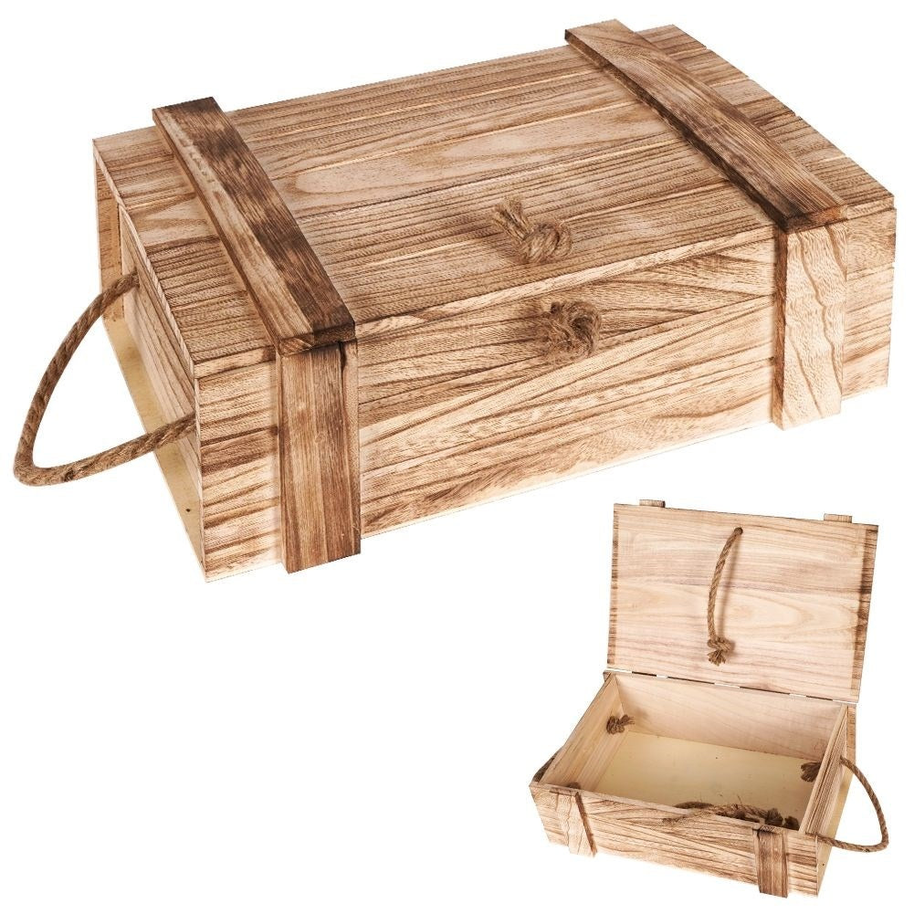 Elegant and light storage box in paulownia wood