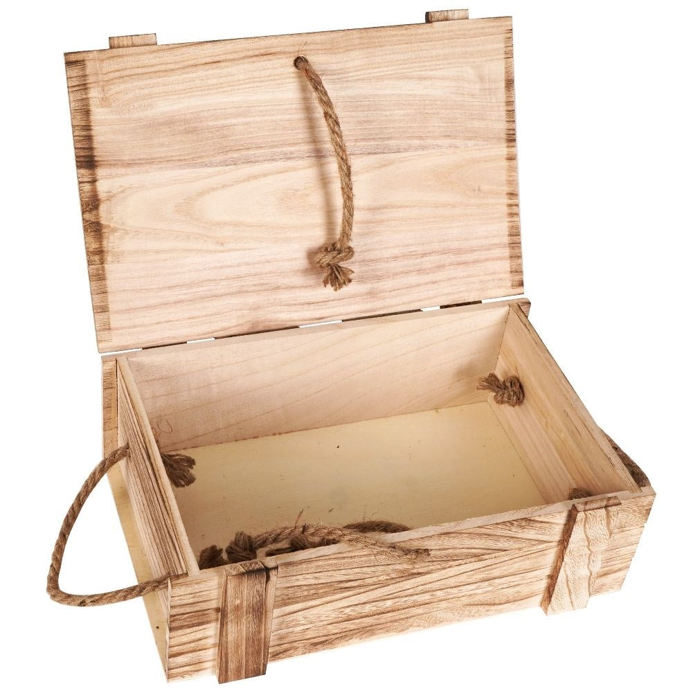Elegant and light storage box in paulownia wood