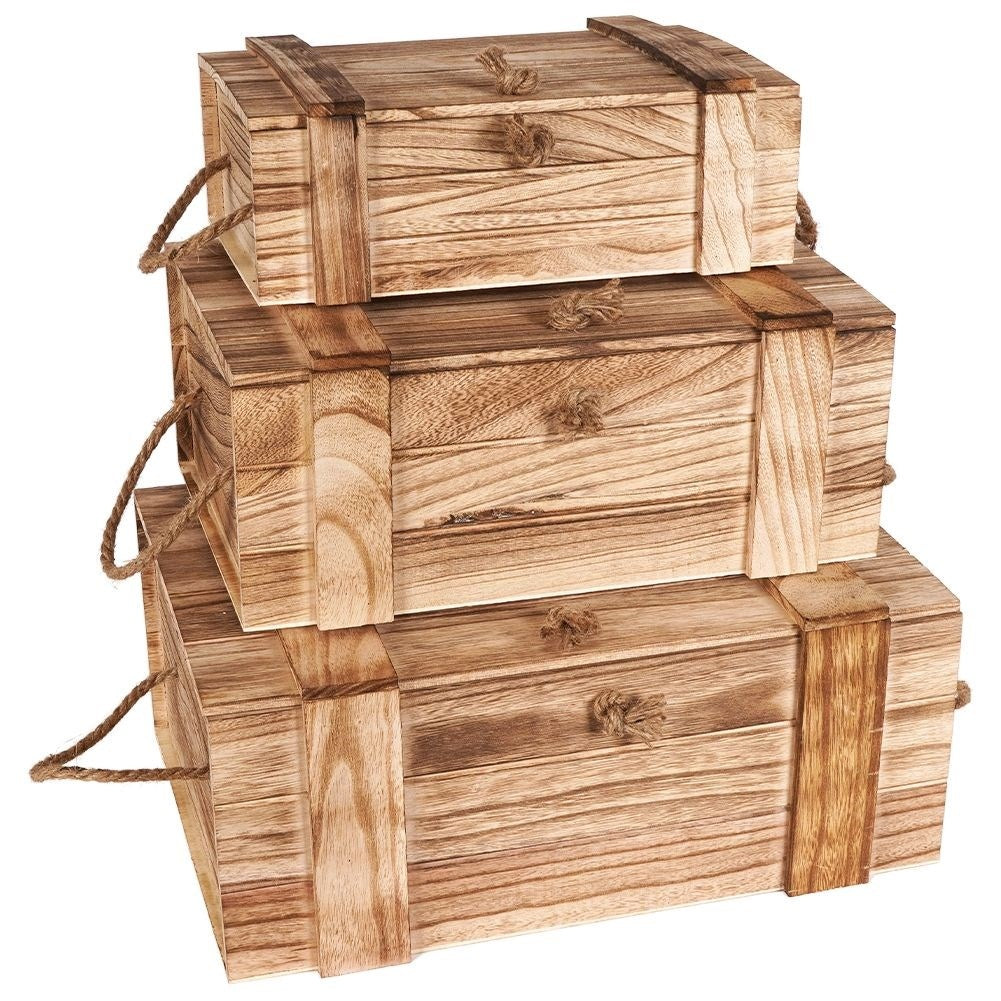 Elegant and light storage box in paulownia wood