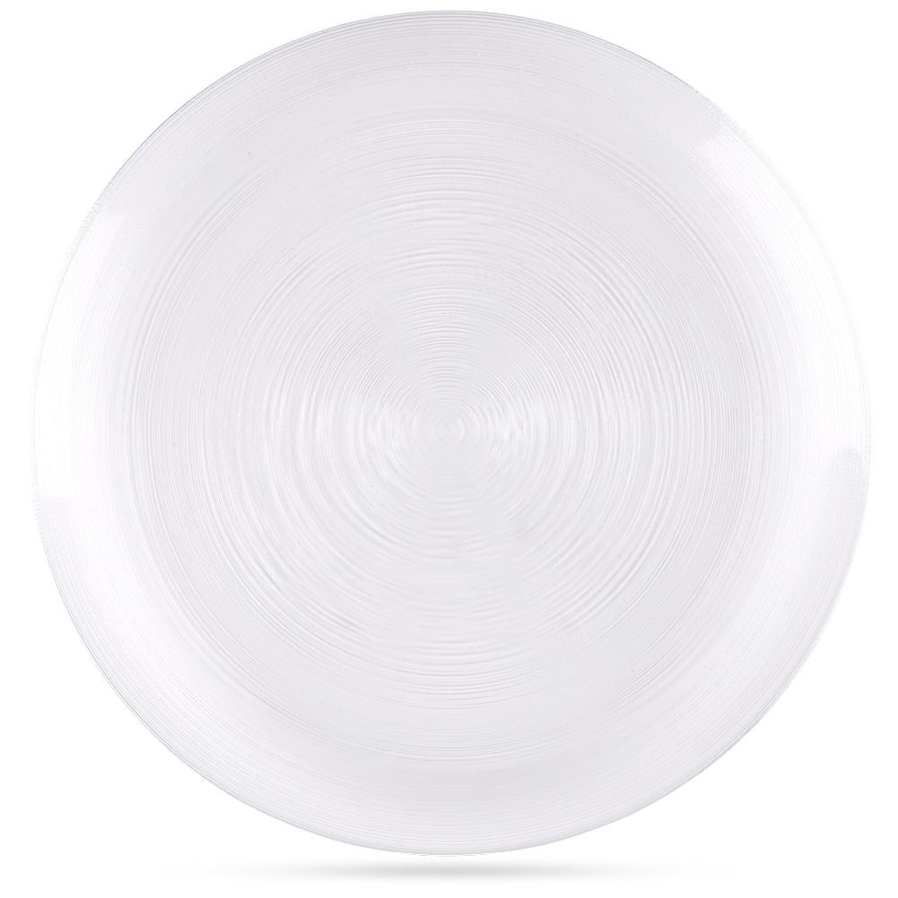 Elegant and transparent glass plate for all meals