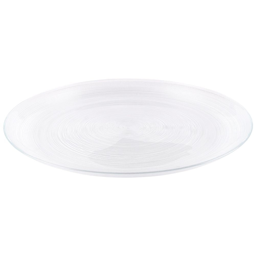 Elegant and transparent glass plate for all meals