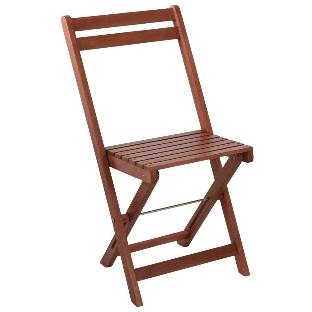 Elegant balcony furniture set in acacia wood for relaxation and social moments