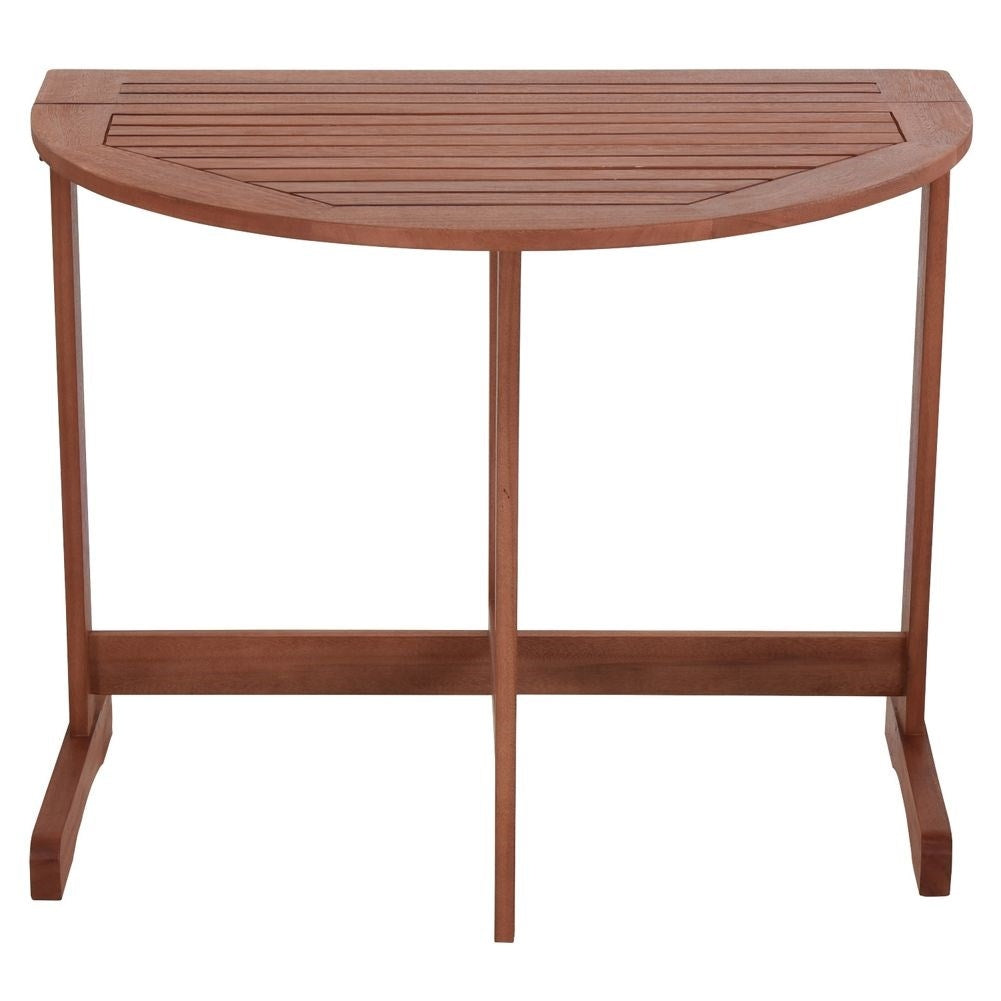 Elegant balcony furniture set in acacia wood for relaxation and social moments