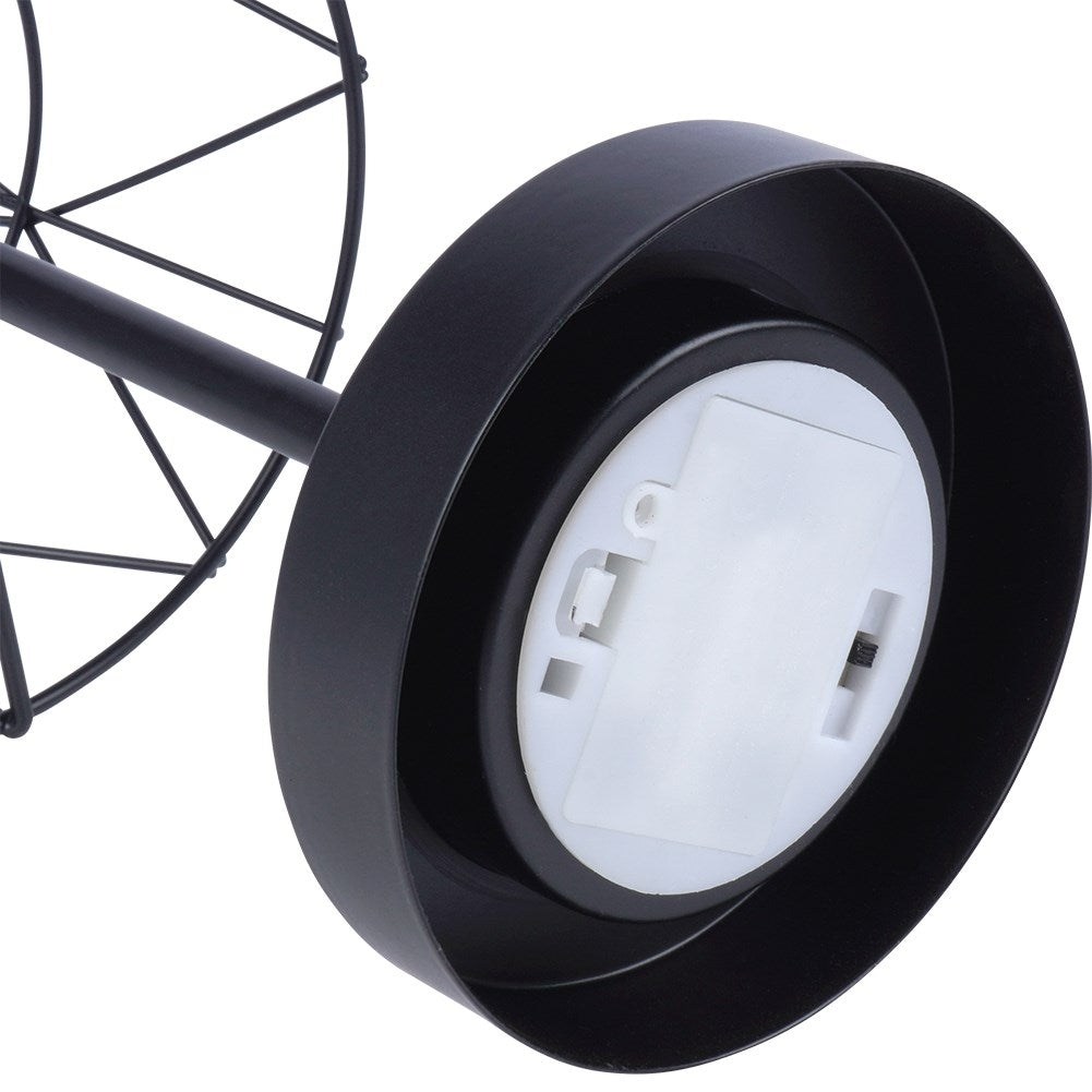 Elegant black LED table lamp with battery operation for home & office