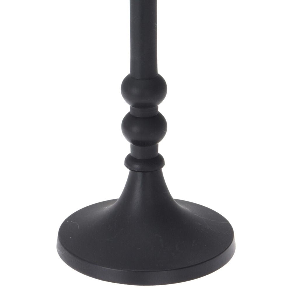 Elegant black candle holder in industrial style for candles