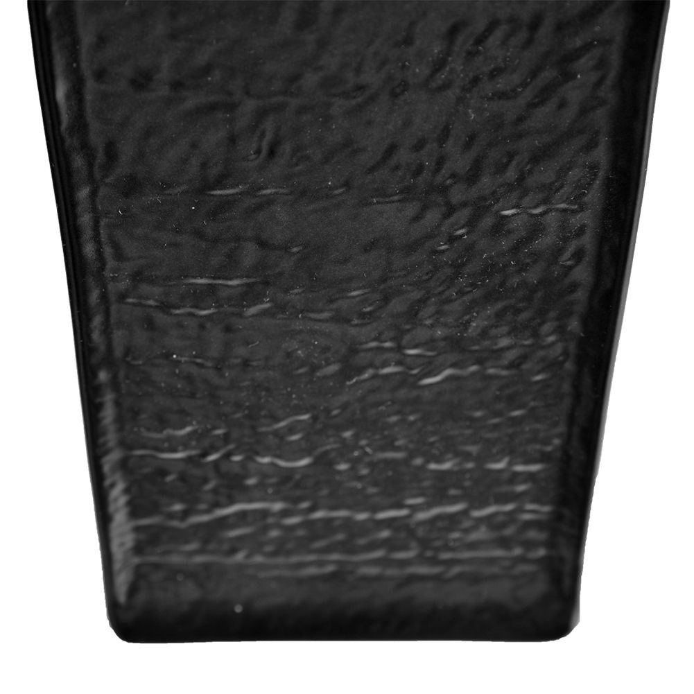 Elegant black ceramic tray for serving