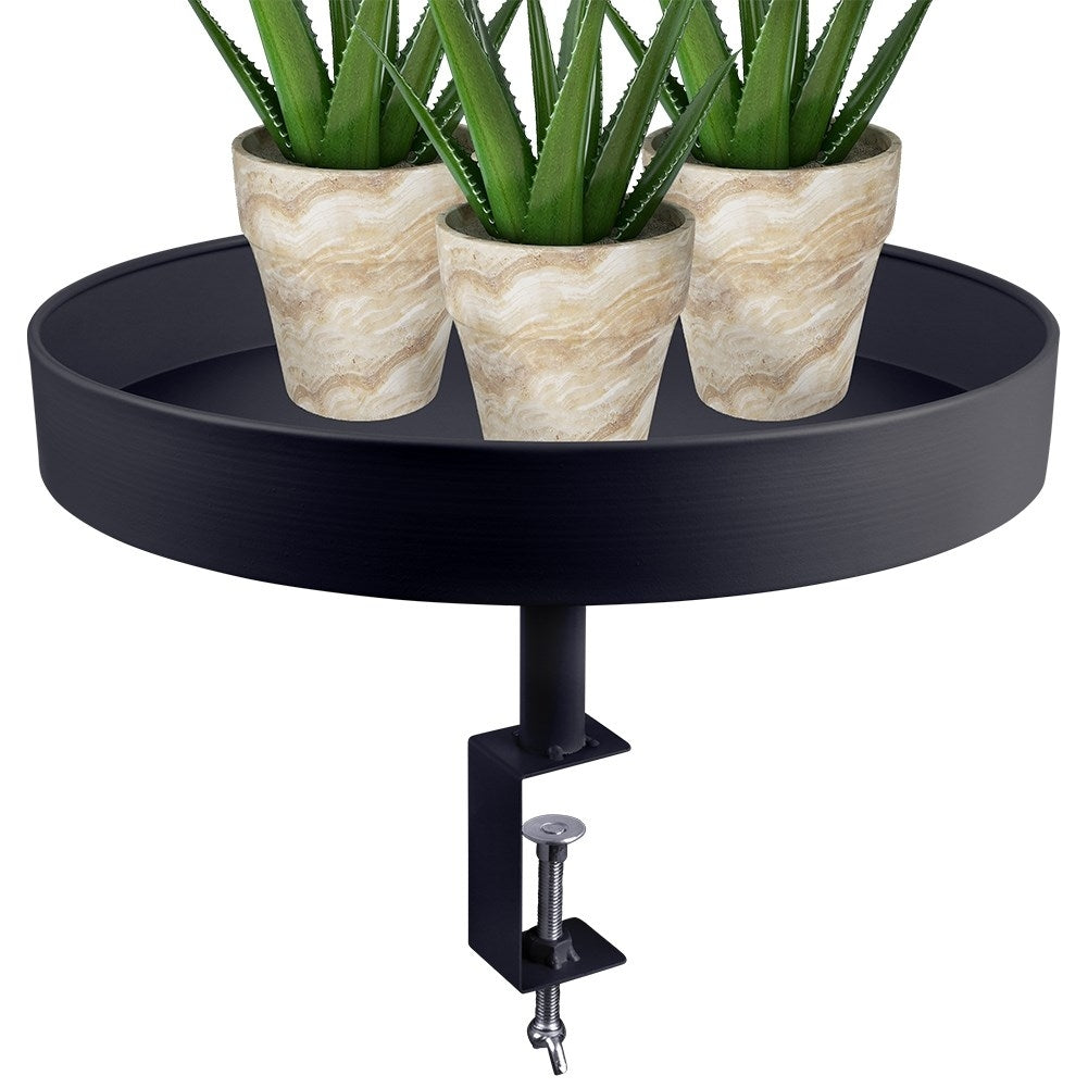 Elegant black flower stand for windows, tables and tops