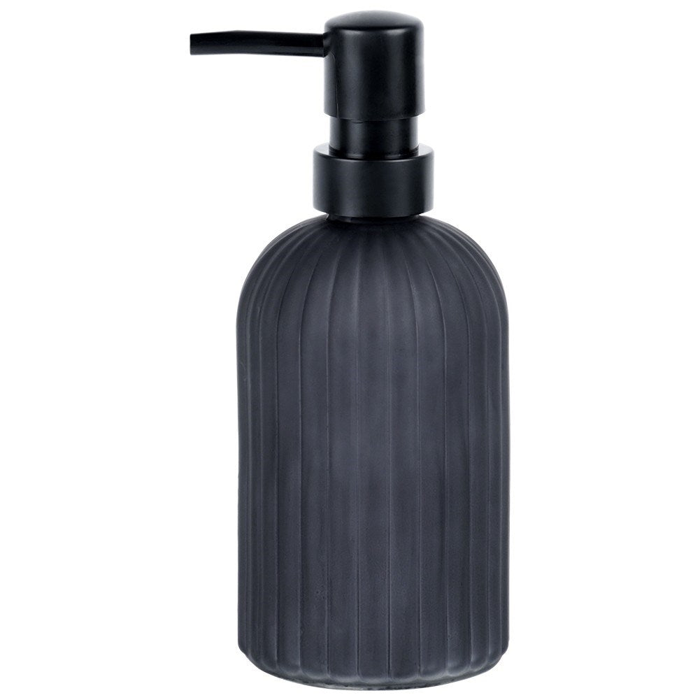 Elegant black glass soap pump for kitchen & bathroom