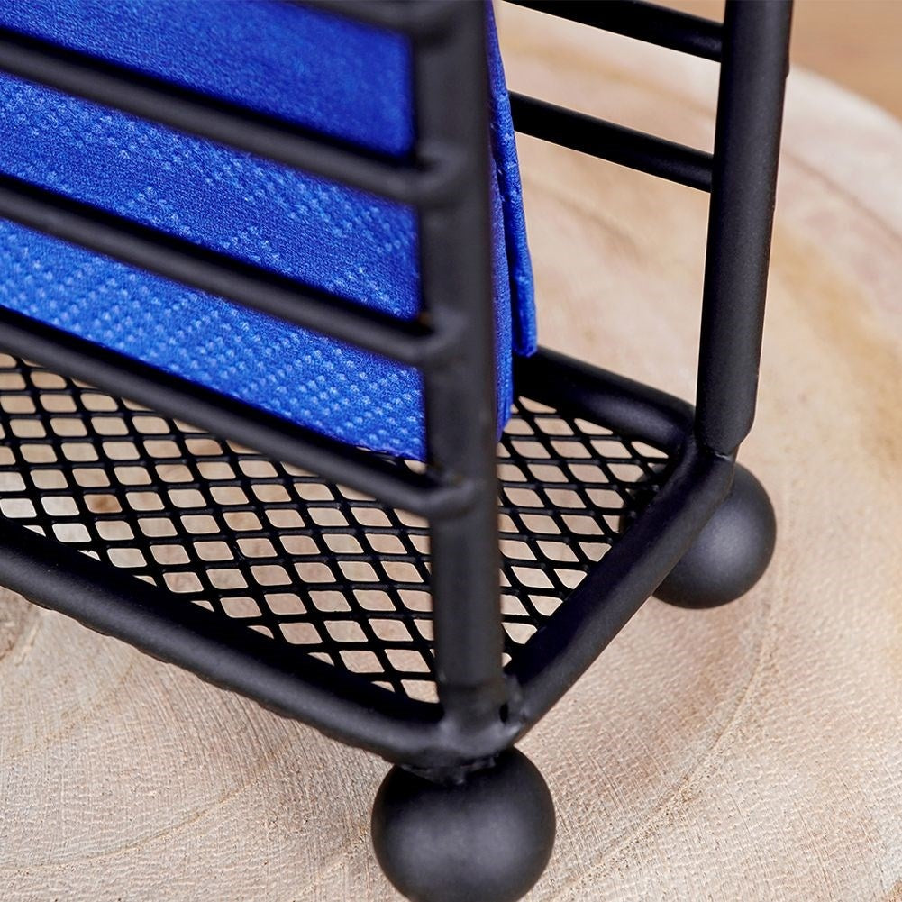 Elegant black metal napkin holder