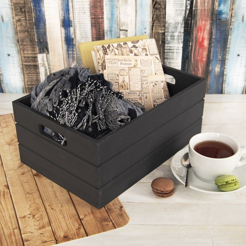 Elegant black storage box for all items