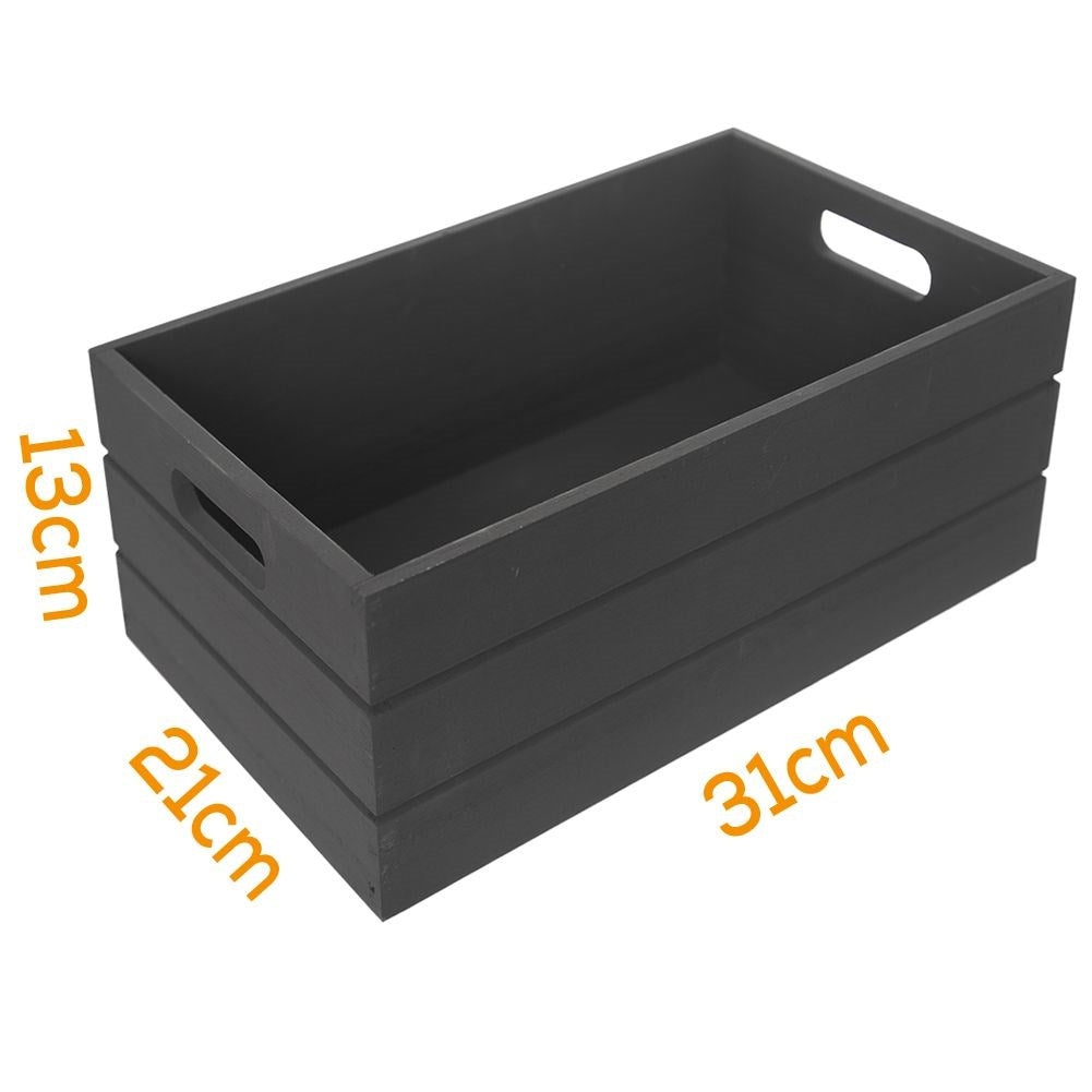 Elegant black storage box for all items