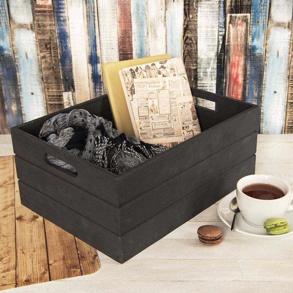 Elegant black storage box for all your items