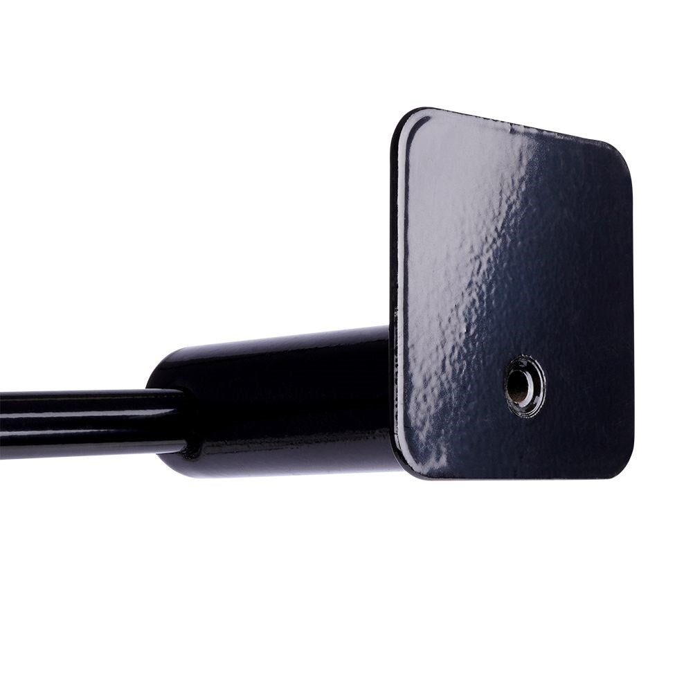 Elegant black towel rack in carbon steel for bathrooms