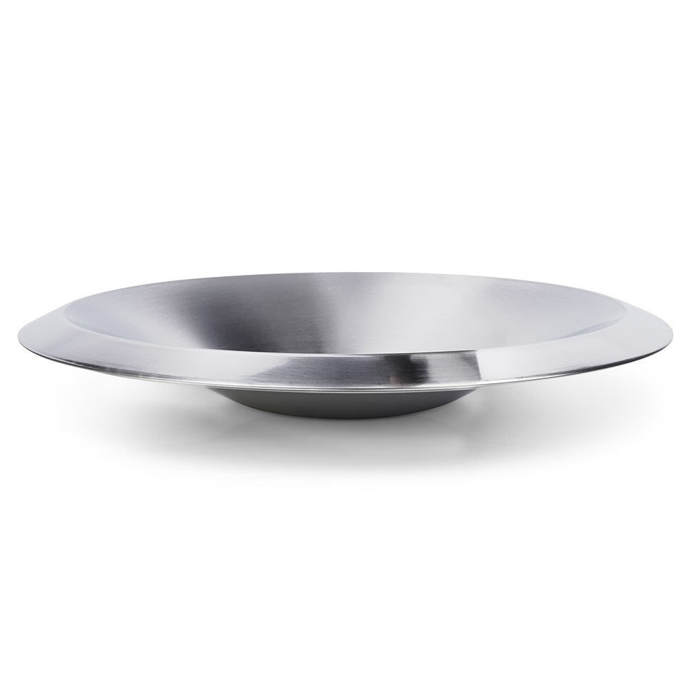 Elegant bowl in stainless steel for fruit and vegetables