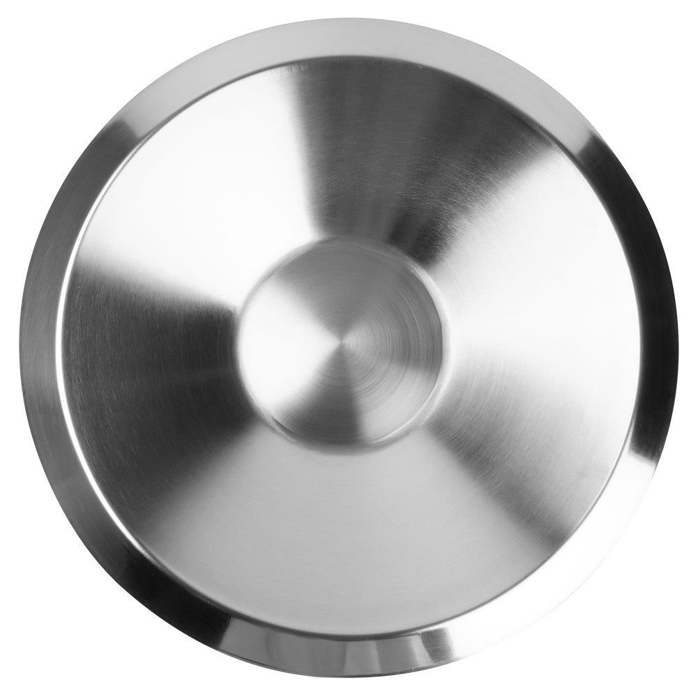 Elegant bowl in stainless steel for fruit and vegetables