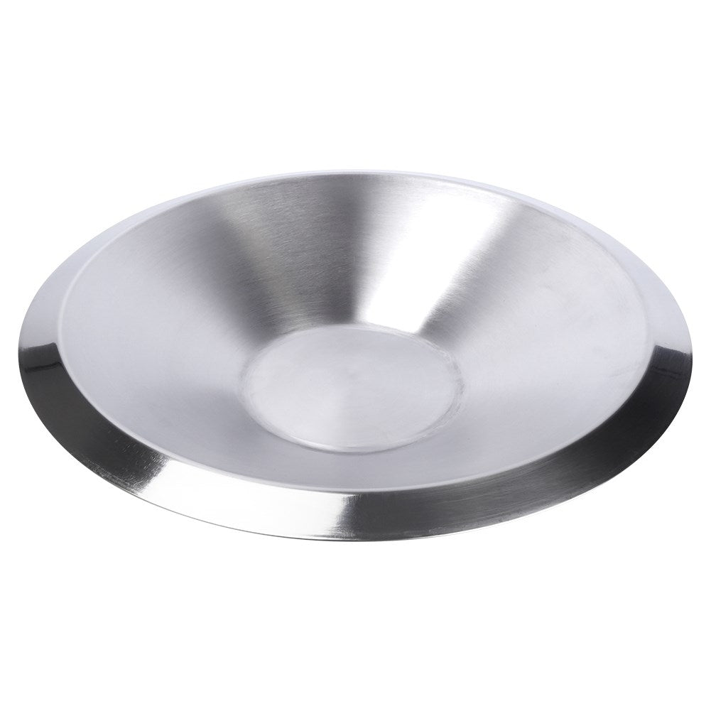 Elegant bowl in stainless steel for fruit and vegetables