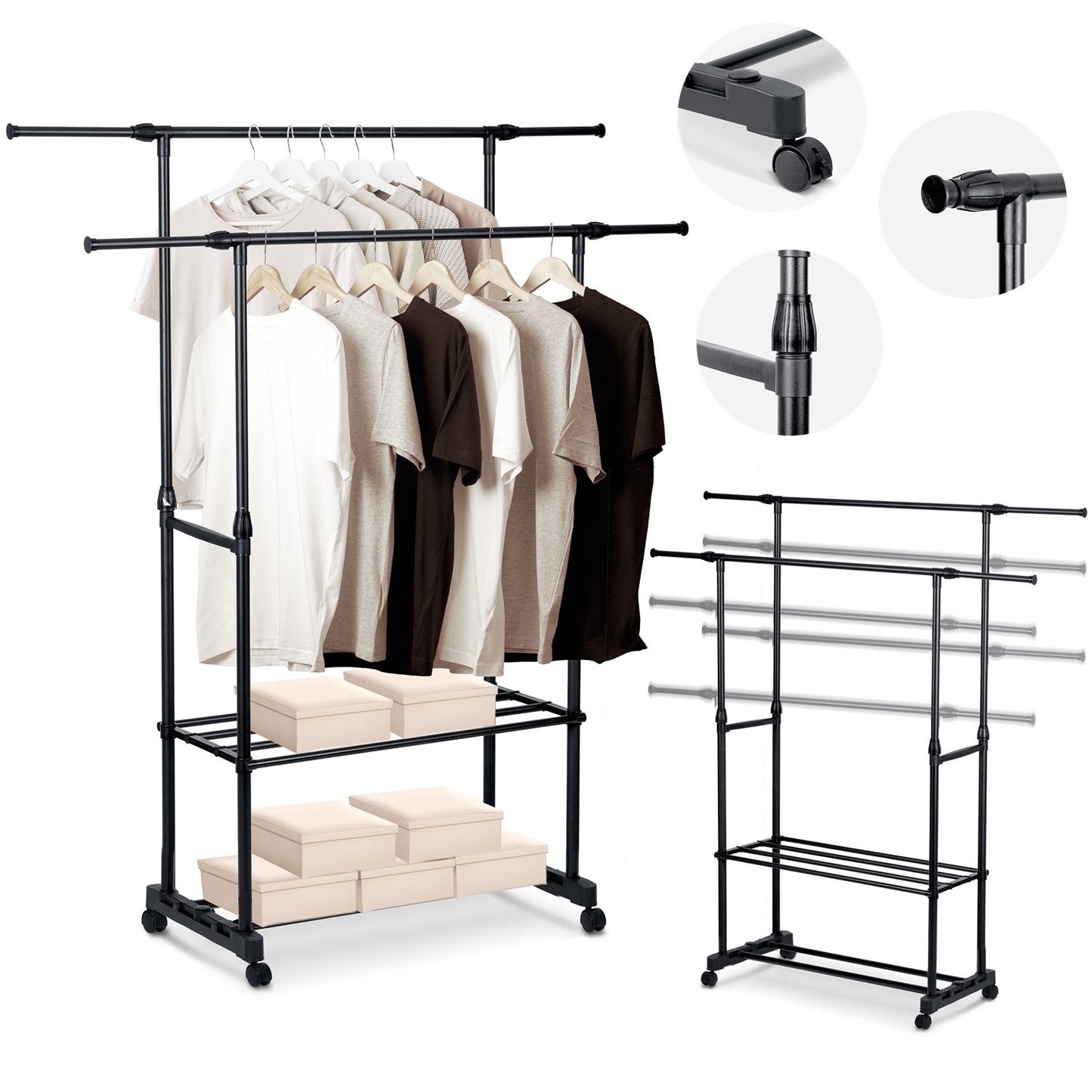 Elegant clothes hanger Massido 686200 black
