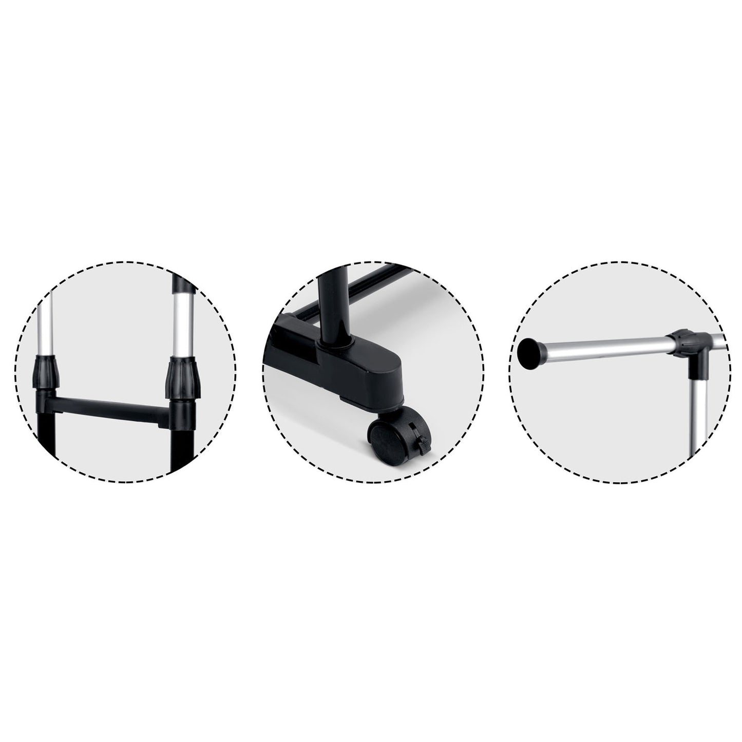 Elegant clothes hanger Massido 686400 in black and silver