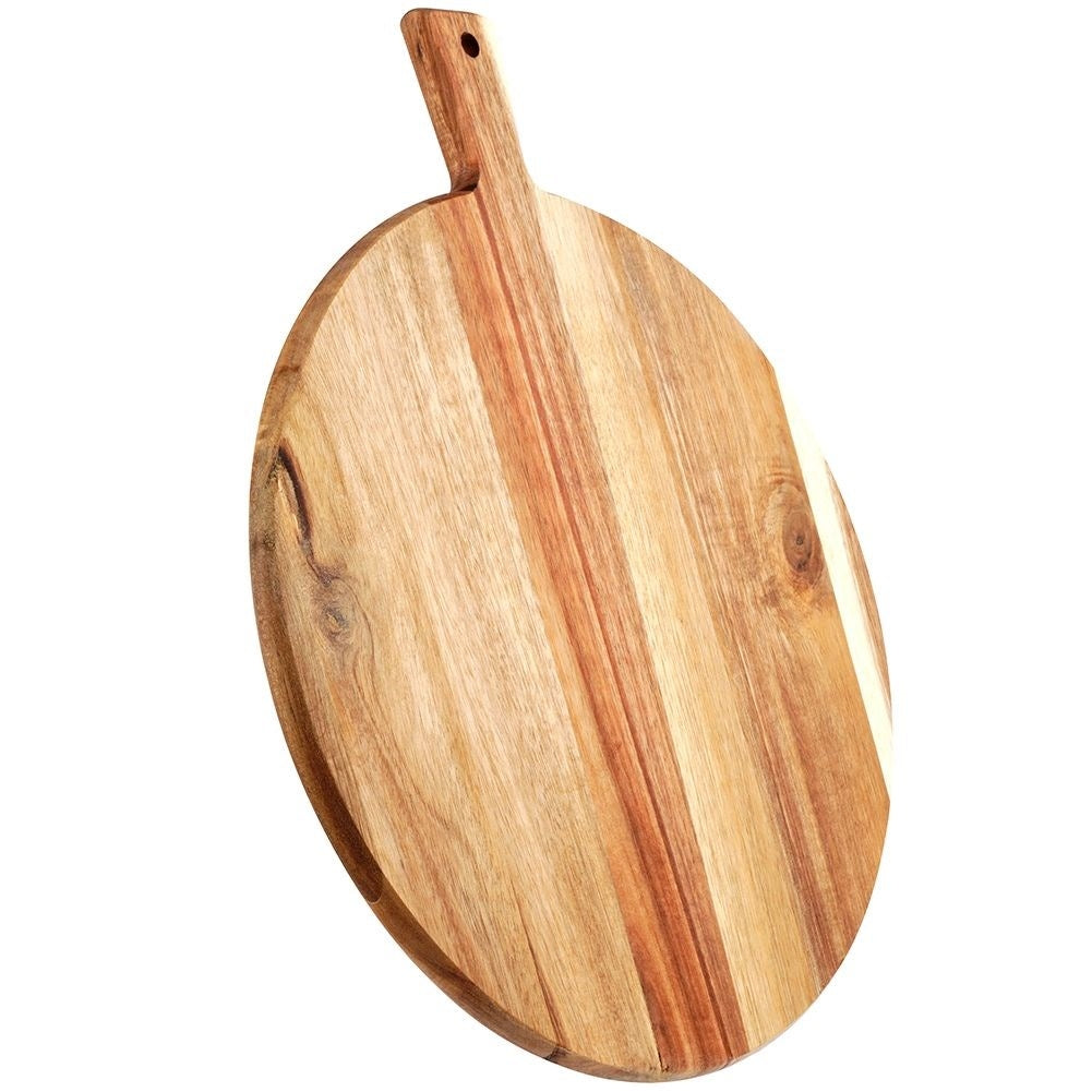 Elegant cutting board and serving tray in acacia wood