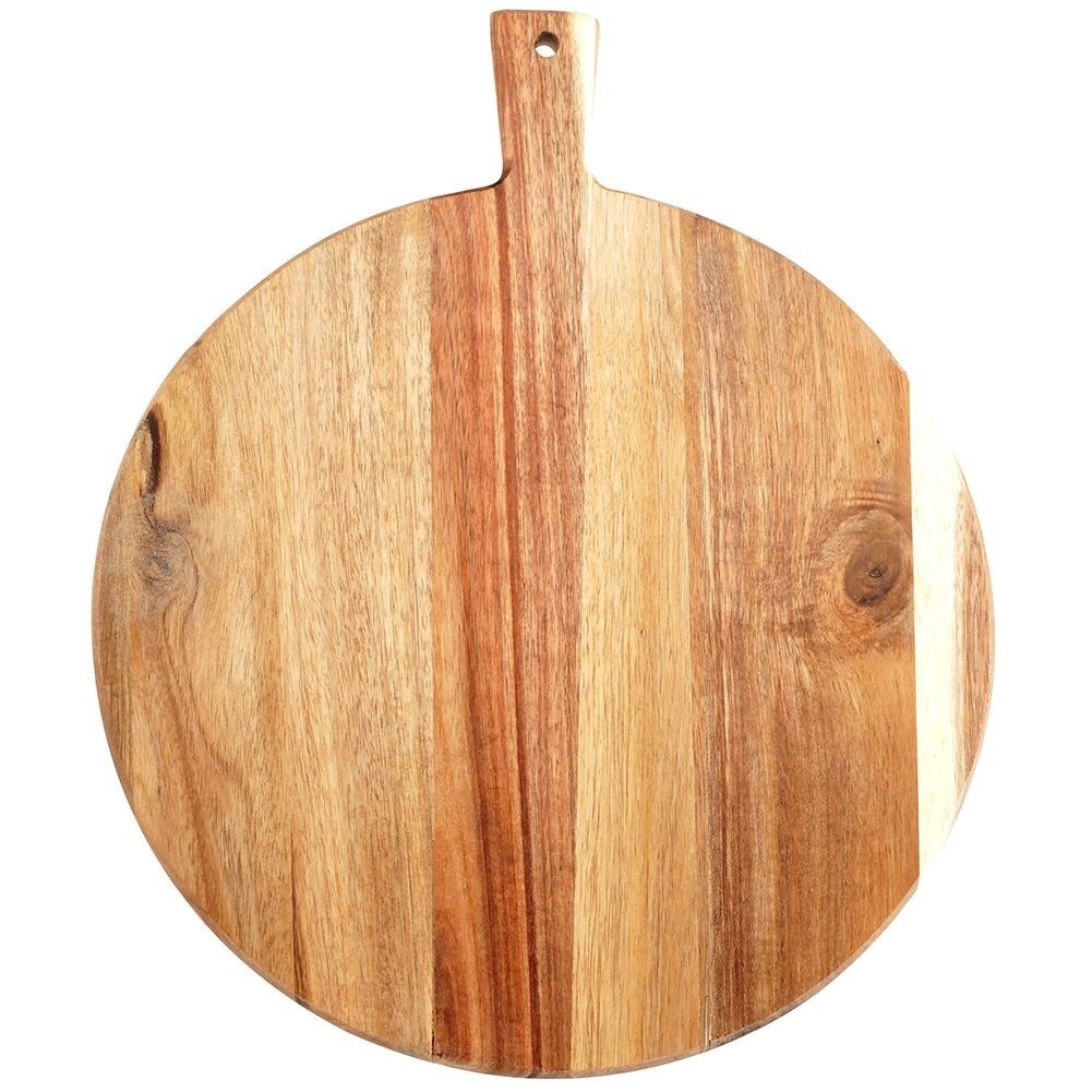 Elegant cutting board and serving tray in acacia wood