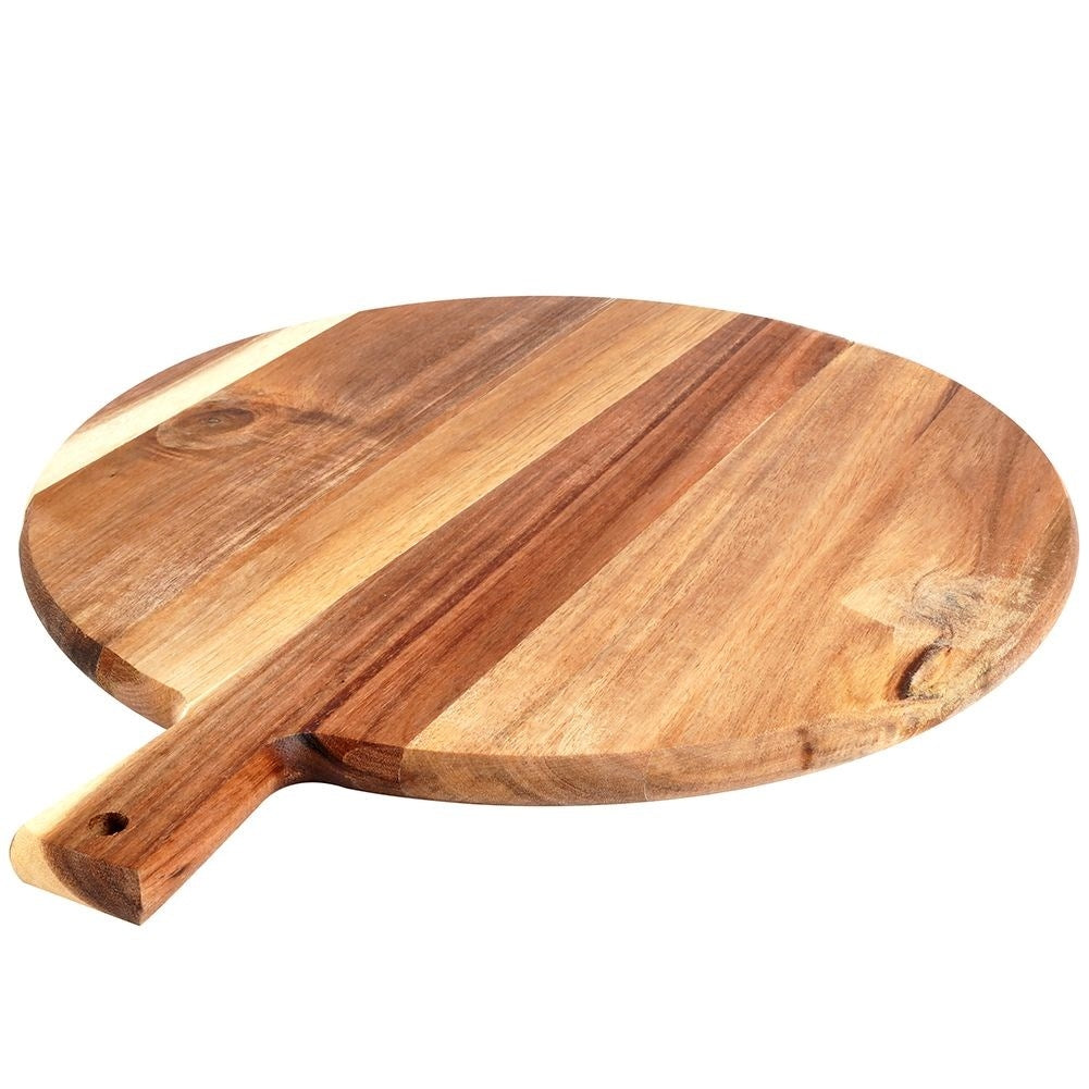 Elegant cutting board and serving tray in acacia wood