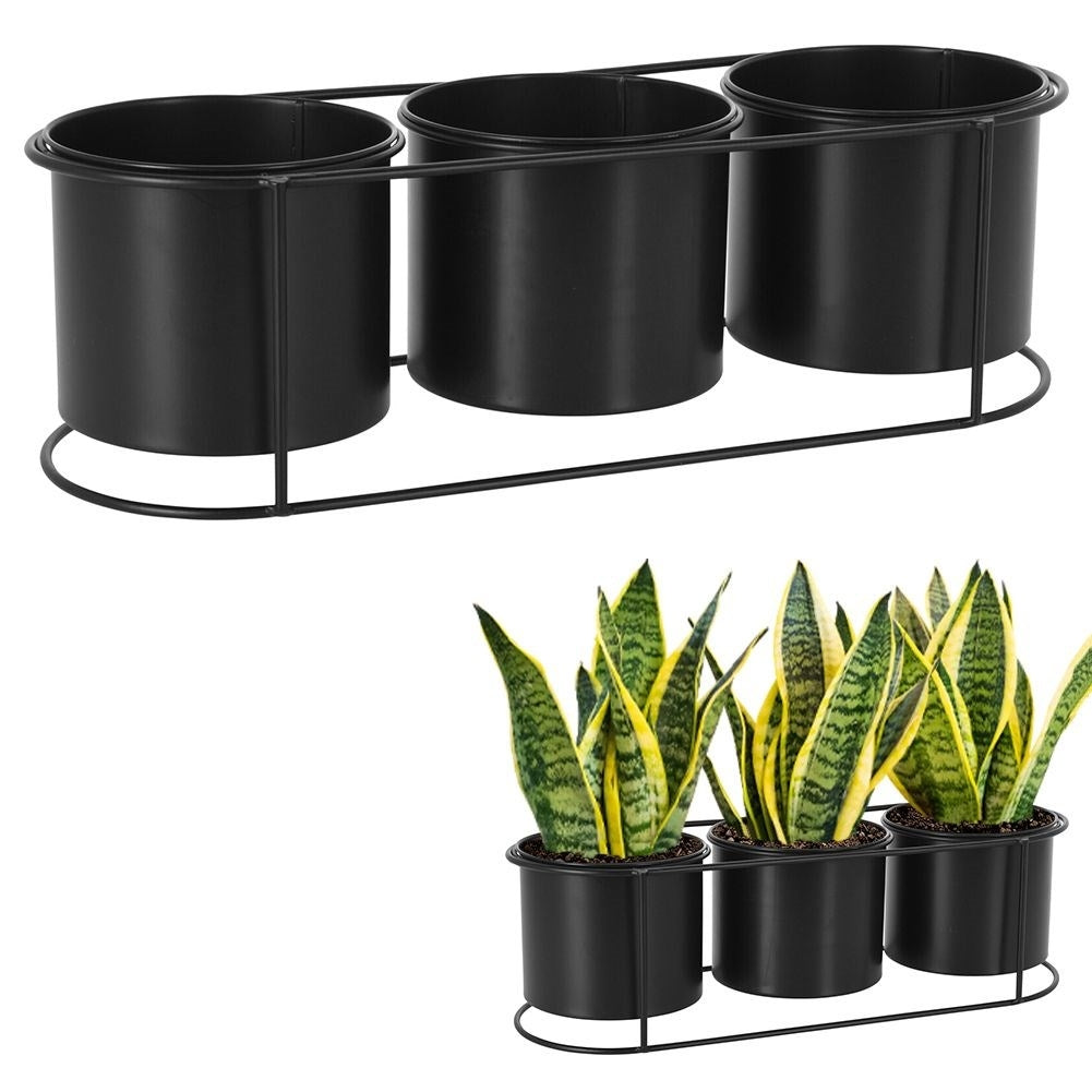 Elegant flower stand for three indoor/outdoor plants