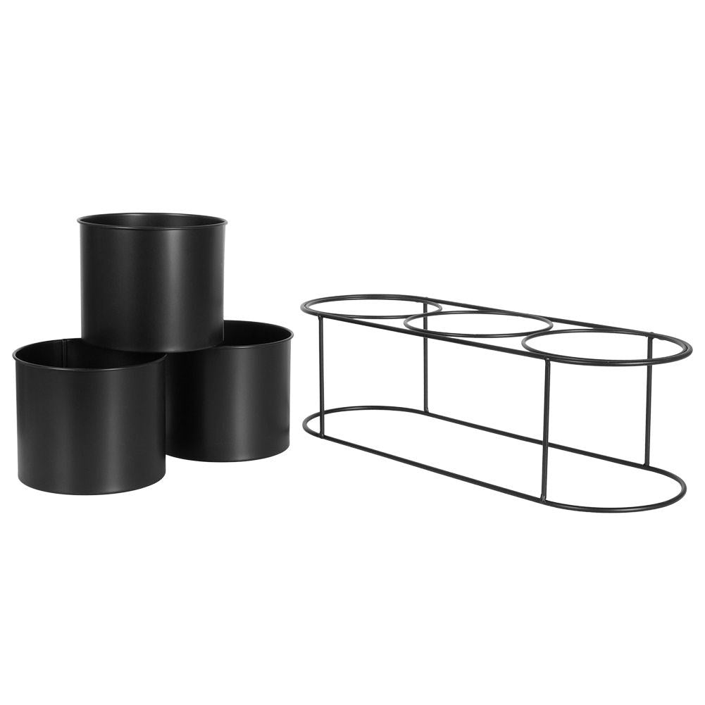 Elegant flower stand for three indoor/outdoor plants
