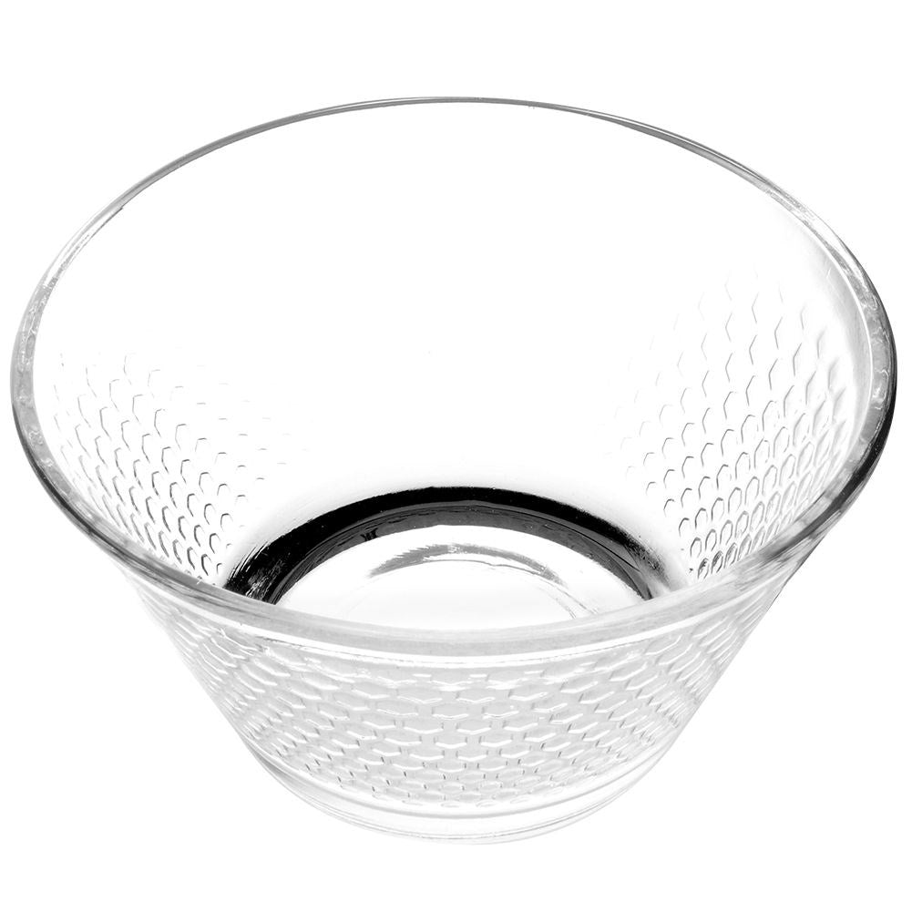 Elegant glass bowl set for salad, snacks, dessert - dishwasher safe