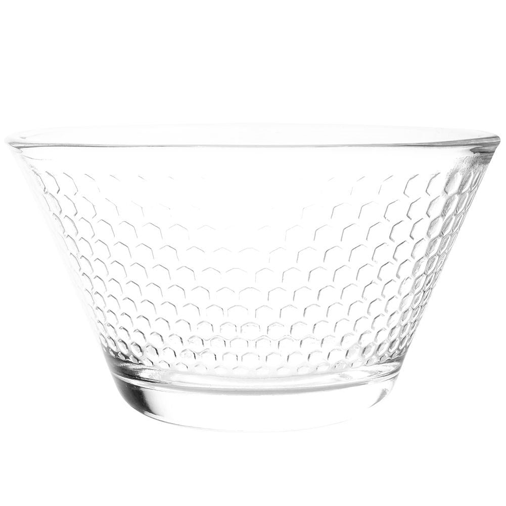 Elegant glass bowl set for salad, snacks, dessert - dishwasher safe