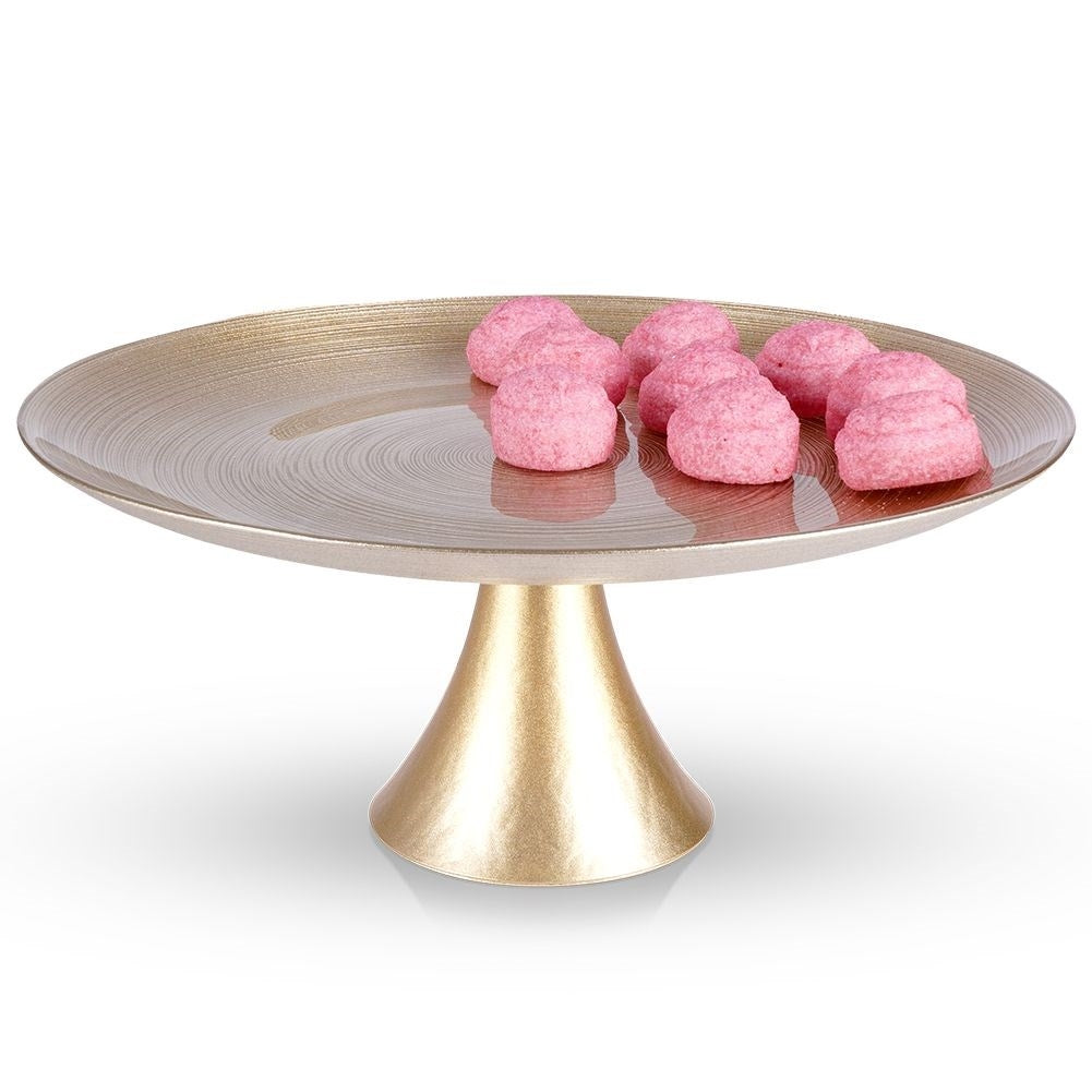 Elegant glass cake stand - 28 cm diameter