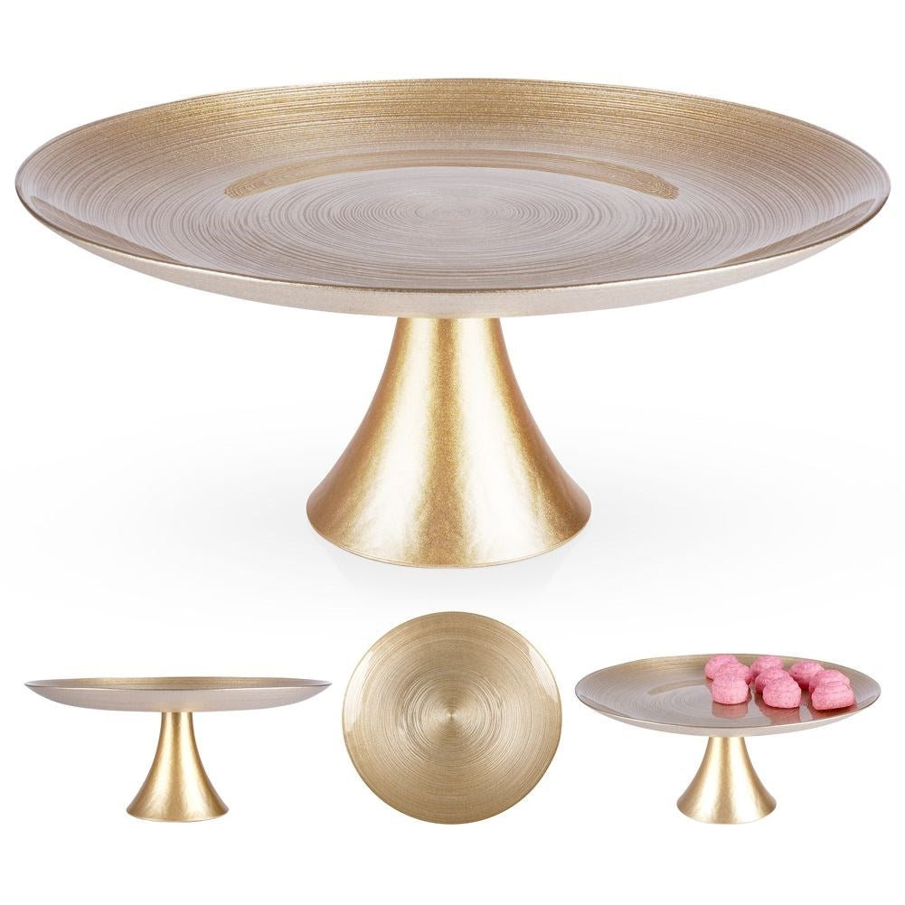 Elegant glass cake stand - 28 cm diameter