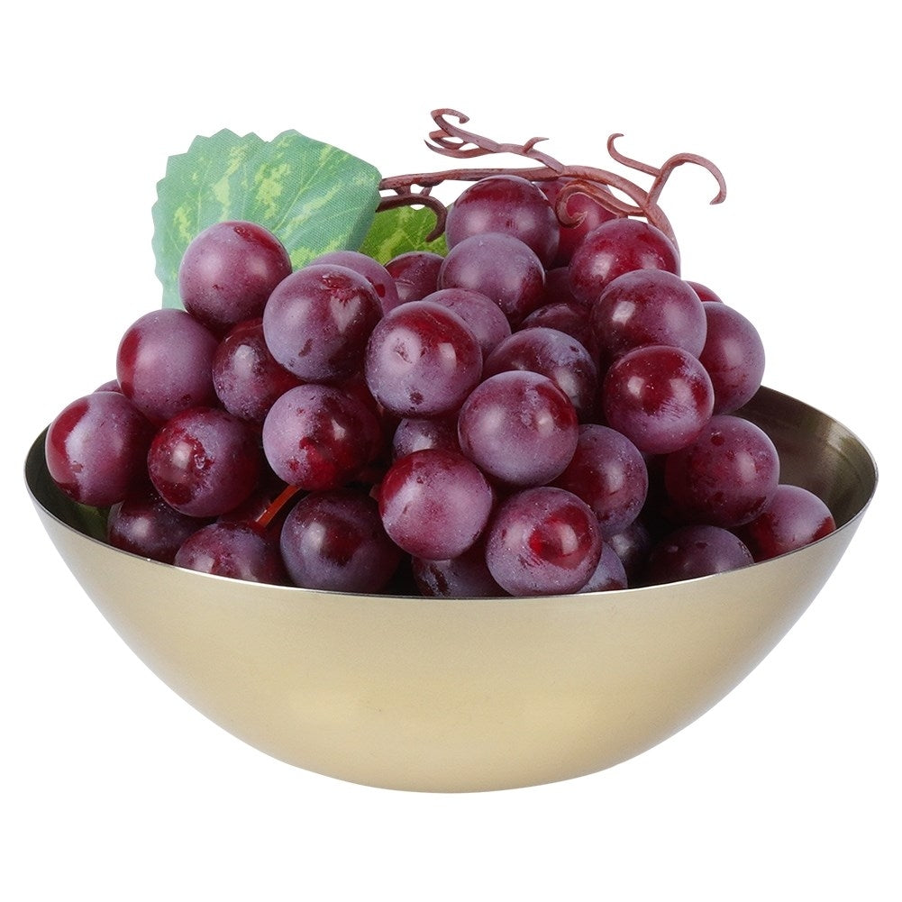 Elegant golden serving bowl in stainless steel