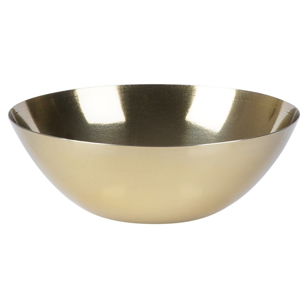 Elegant golden serving bowl in stainless steel