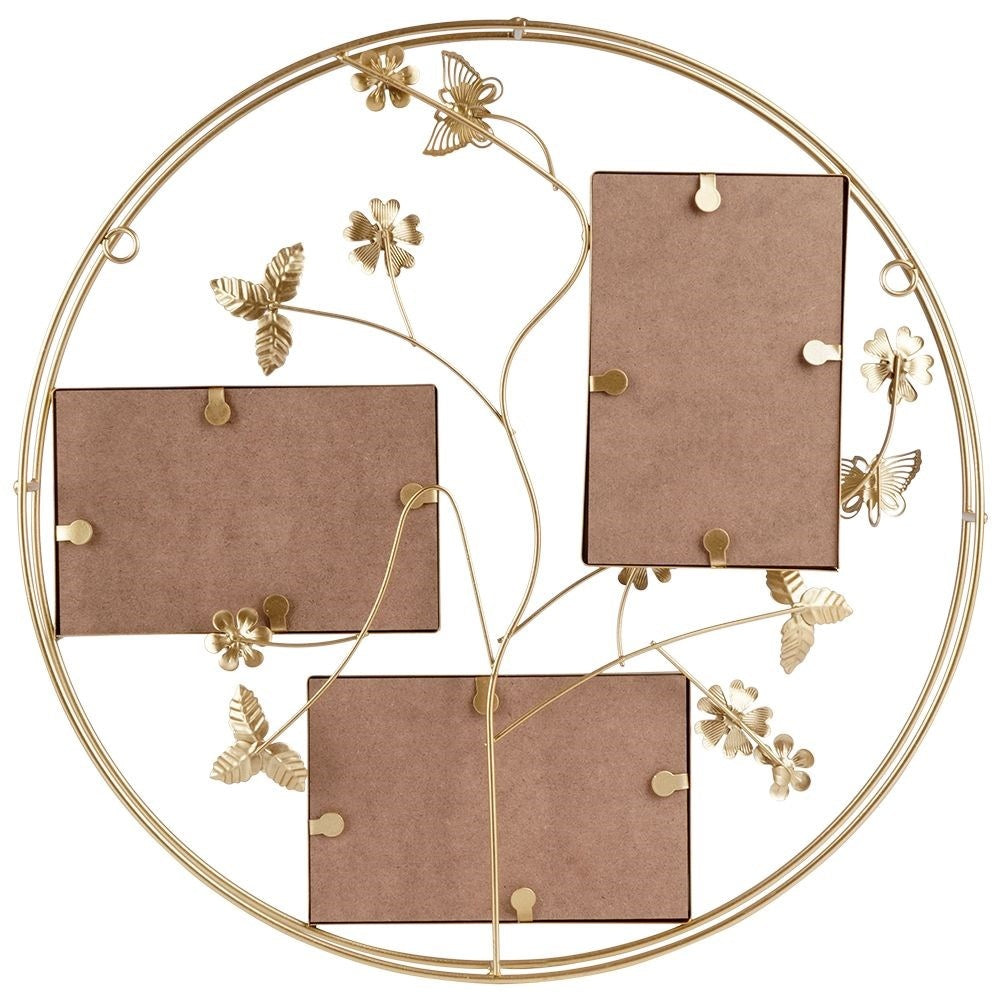Elegant gold frames 10x15 cm with floral motifs and sequins