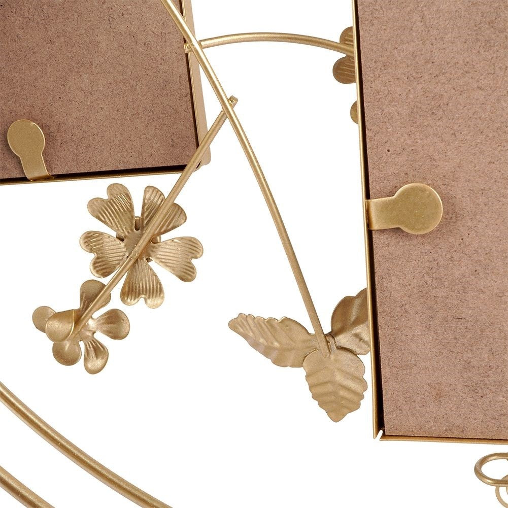Elegant gold frames 10x15 cm with floral motifs and sequins