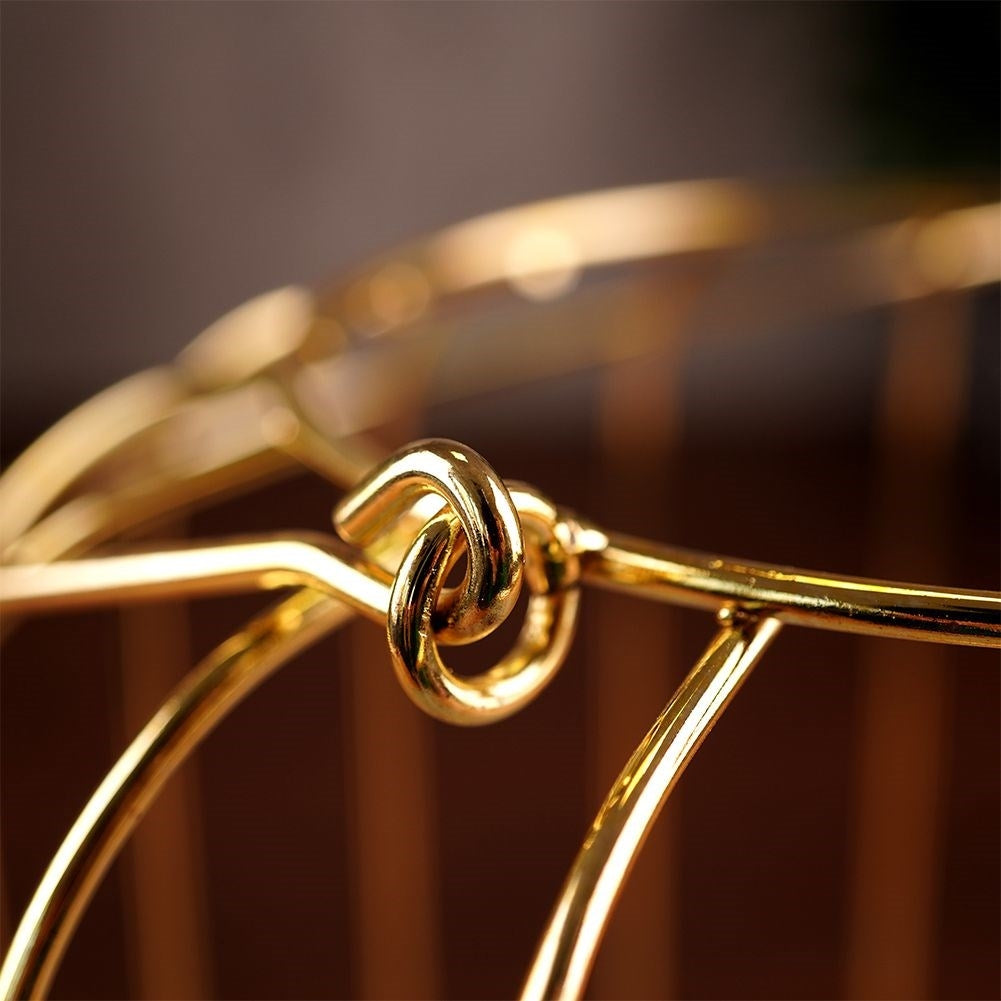 Elegant gold lantern for candle or tealight, metal and glass